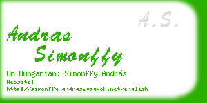 andras simonffy business card